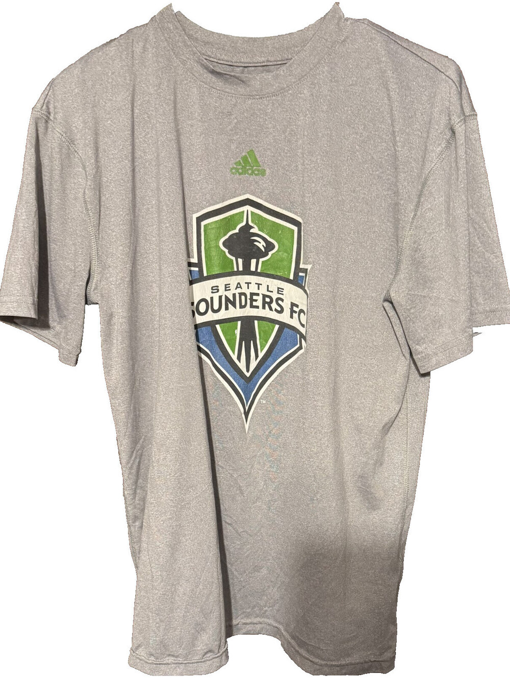 Seattle Sounders MLS Adidas Short Sleeve T-shirt Kid's Size XL Gray